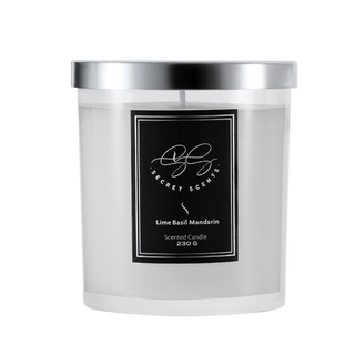 Lime Basil & Mandarin Candle by Secret Scents