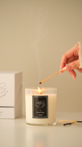 Secret Scents - Lavender and Sage Scented Candle